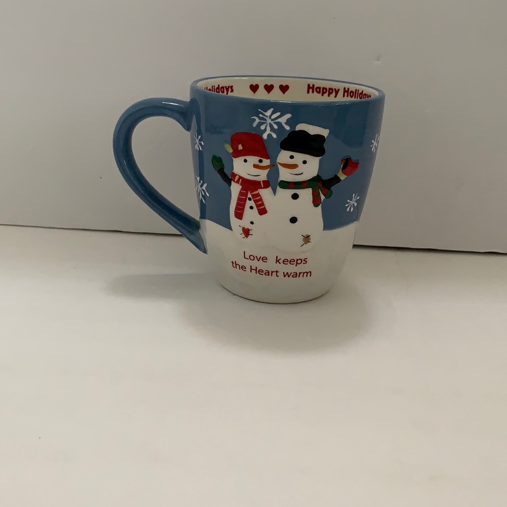 St. Nicholas Square mug cup Christmas Holiday snowman